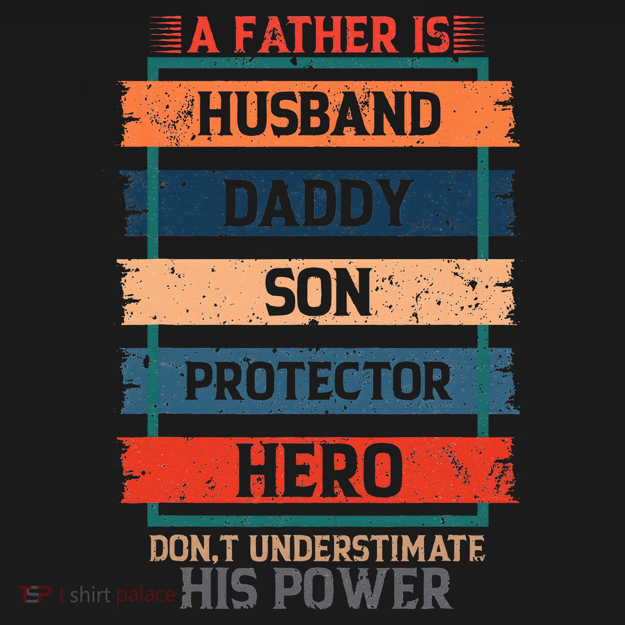 A Father Is Husband Daddy Son Protector Hero Fathers Day Flexfit Unipanel Trucker Cap