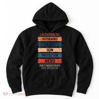 A Father Is Husband Daddy Son Protector Hero Fathers Day Hoodie thumb 0