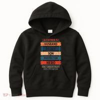 A Father Is Husband Daddy Son Protector Hero Fathers Day Kids Hoodie thumb 0