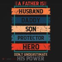 A Father Is Husband Daddy Son Protector Hero Fathers Day Kids Long Sleeve Shirt thumb 2