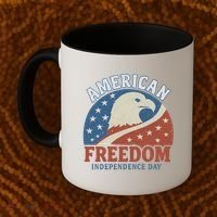 American Freedom Independence Day Coffee Mug thumb 2