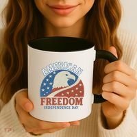 American Freedom Independence Day Coffee Mug thumb 3