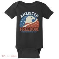American Freedom Independence Day Baby Bodysuit thumb 0