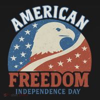 American Freedom Independence Day Baby Bodysuit thumb 2
