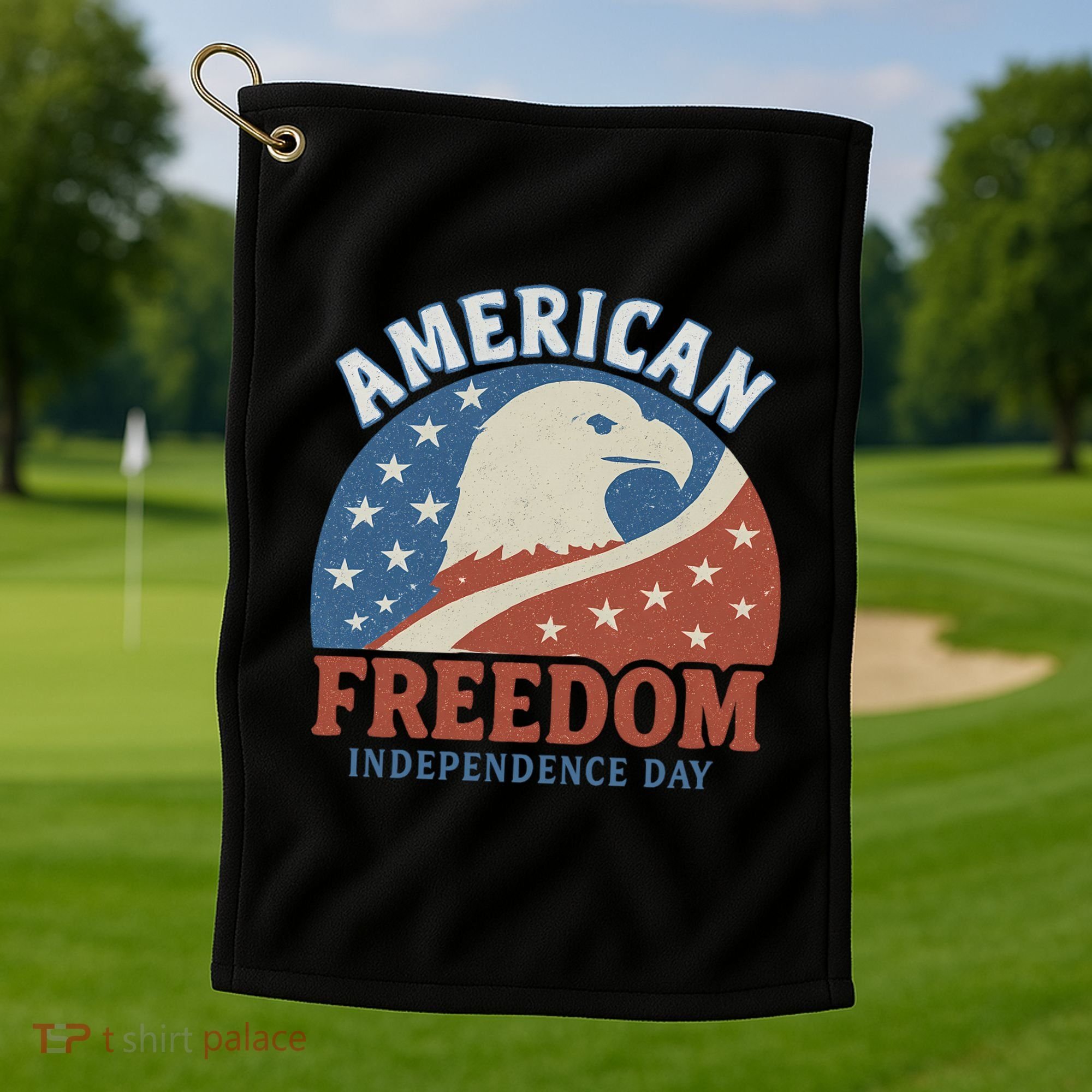 American Freedom Independence Day Golf Towel