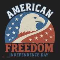 American Freedom Independence Day Golf Towel thumb 3