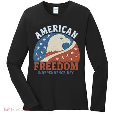 American Freedom Independence Day Women's Long Sleeve Shirt