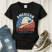 American Freedom Independence Day Women's T-Shirt thumb 3