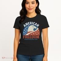 American Freedom Independence Day Women's T-Shirt thumb 4