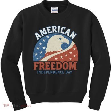 American Freedom Independence Day Kids Sweatshirt
