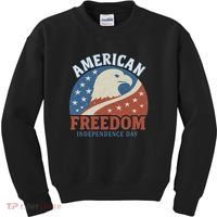 American Freedom Independence Day Kids Sweatshirt thumb 0