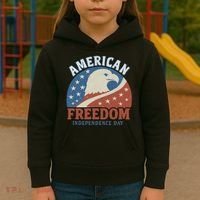 American Freedom Independence Day Kids Hoodie thumb 3