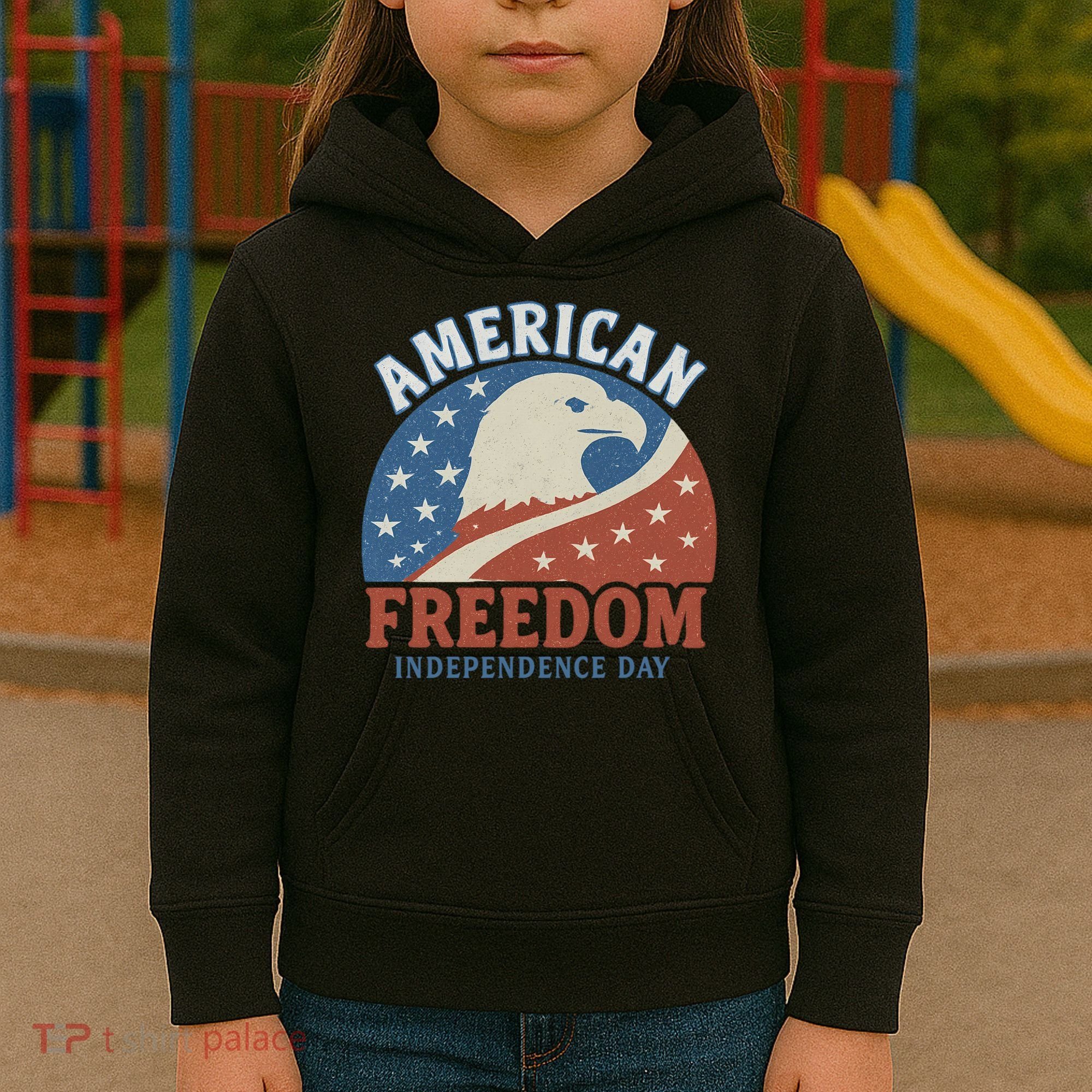 American Freedom Independence Day Kids Hoodie