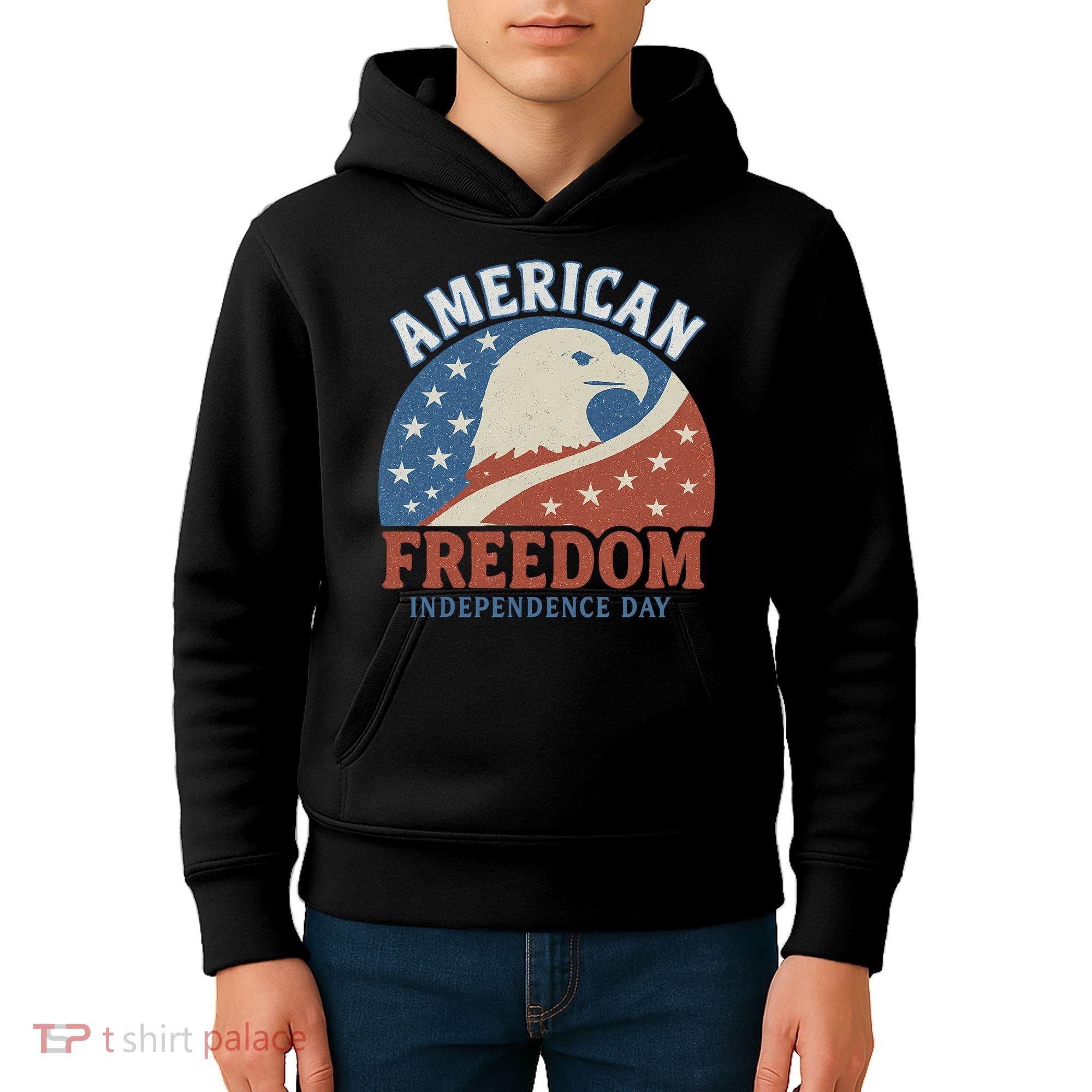 American Freedom Independence Day Kids Hoodie