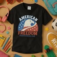 American Freedom Independence Day Kids T-Shirt thumb 3
