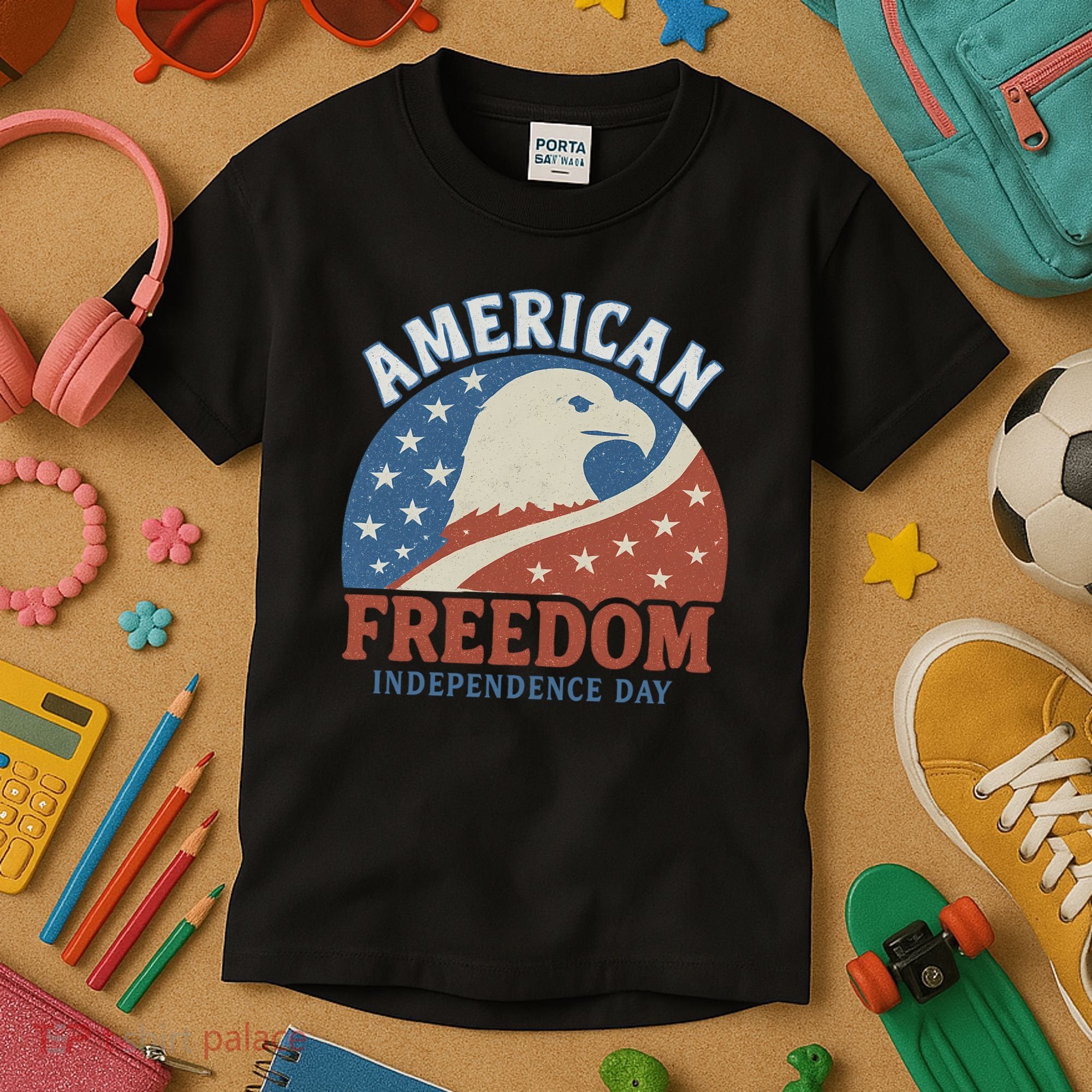 American Freedom Independence Day Kids T-Shirt