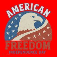 American Freedom Independence Day Santa Hat thumb 1