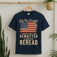 American Flag It Needs To Be Reread We The People Vintage T-Shirt thumb 2