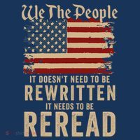 American Flag It Needs To Be Reread We The People Vintage T-Shirt thumb 7