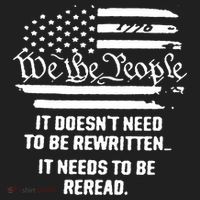 American Flag It Needs To Be Reread We The People Gift Beanie thumb 2