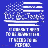 American Flag It Needs To Be Reread We The People Gift Coaster thumb 2