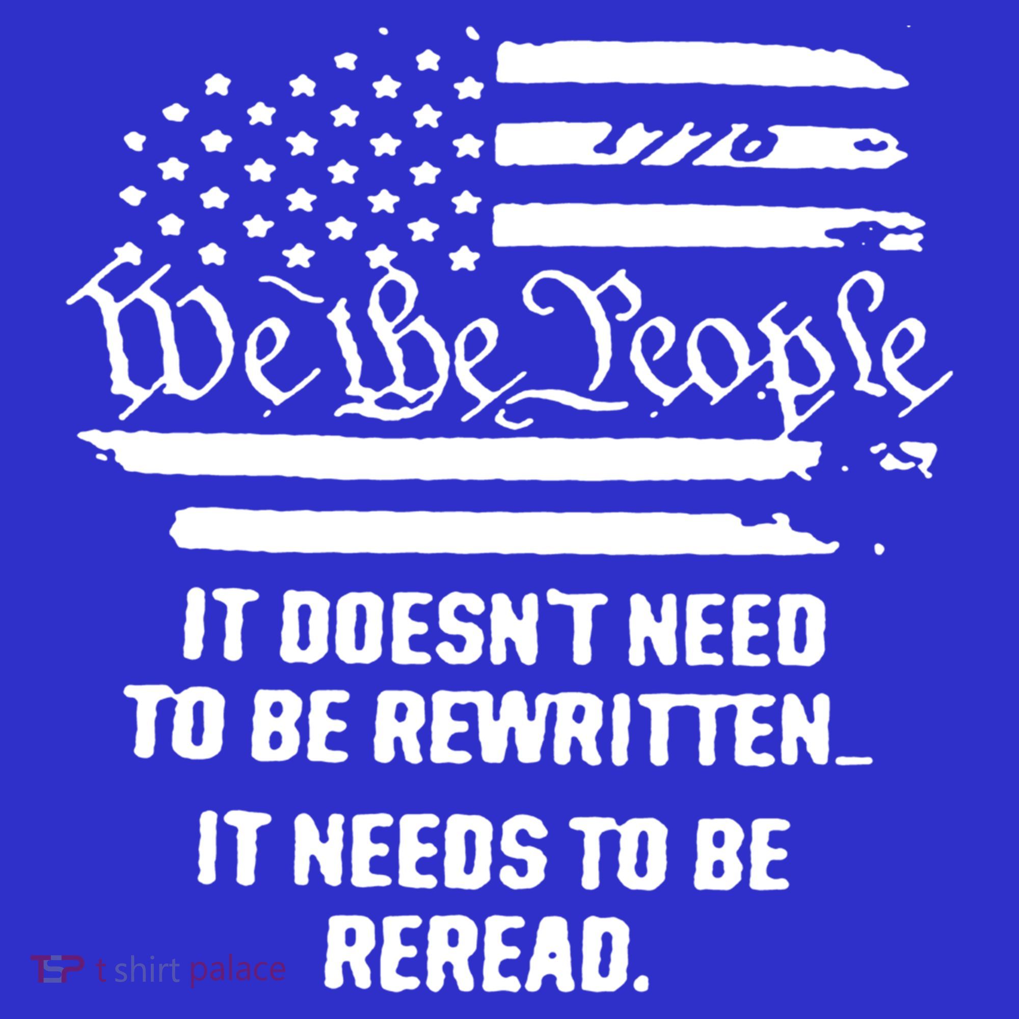 American Flag It Needs To Be Reread We The People Gift Baby Bodysuit