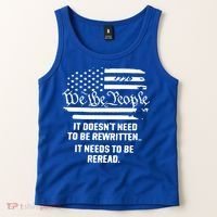 American Flag It Needs To Be Reread We The People Gift Tank Top thumb 2