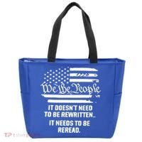 American Flag It Needs To Be Reread We The People Gift Tote Bag thumb 0
