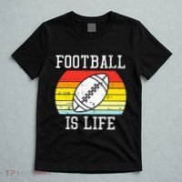 American Football Is Life Sunset Retro Sports T-Shirt thumb 5