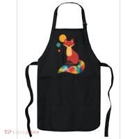 Abstract Fox Illustration Pattern Apron thumb 0