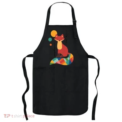 Abstract Fox Illustration Pattern Apron