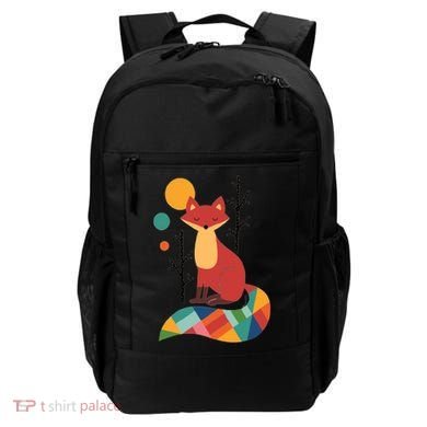 Abstract Fox Illustration Pattern Backpack