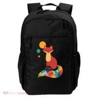 Abstract Fox Illustration Pattern Backpack thumb 0