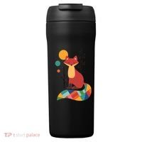 Abstract Fox Illustration Pattern 24oz Duet Stainless Steel Tumbler thumb 0