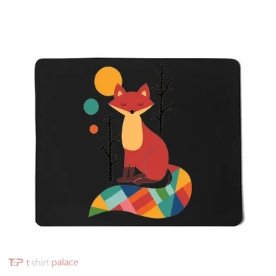 Abstract Fox Illustration Pattern Mousepad