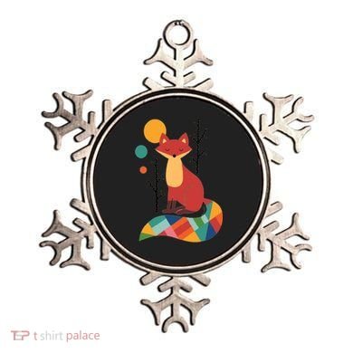 Abstract Fox Illustration Pattern Ornament