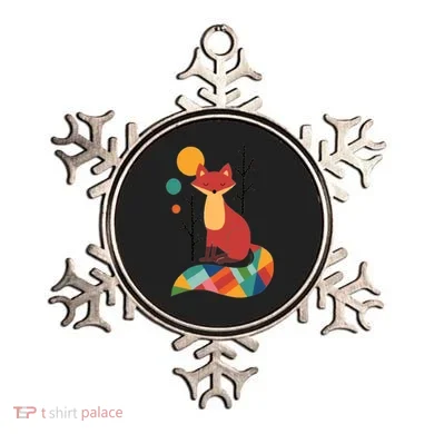 Abstract Fox Illustration Pattern Ornament