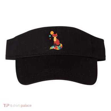 Abstract Fox Illustration Pattern Visor