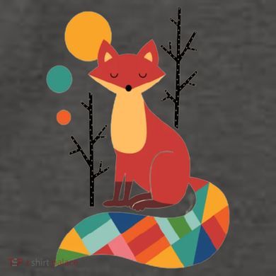 Abstract Fox Illustration Pattern Vector Backpack