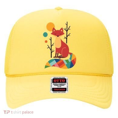 Abstract Fox Illustration Pattern Hat