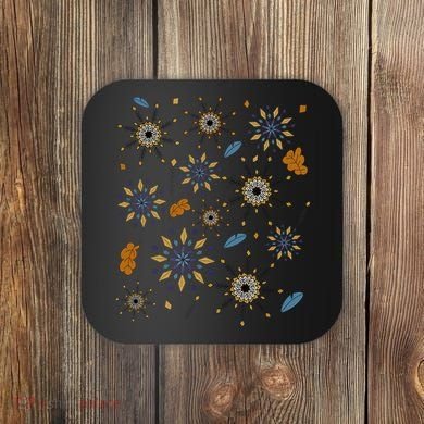Autumn Fall Inspired Design Falling Leaves Nature Bird Coaster