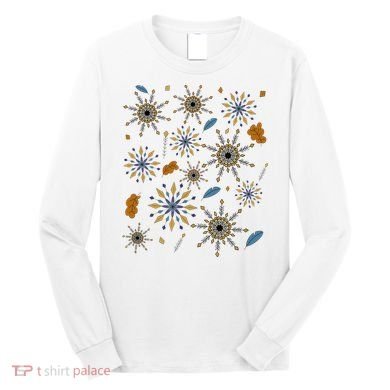 Autumn Fall Inspired Design Falling Leaves Nature Bird Long Sleeve Shirt