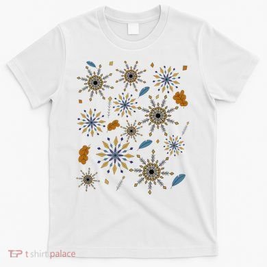 Autumn Fall Inspired Design Falling Leaves Nature Bird T-Shirt