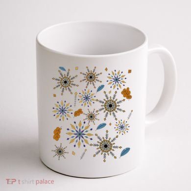 Autumn Fall Inspired Design Falling Leaves Nature Bird Coffee Mug back