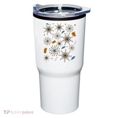 Autumn Fall Inspired Design Falling Leaves Nature Bird Tumbler