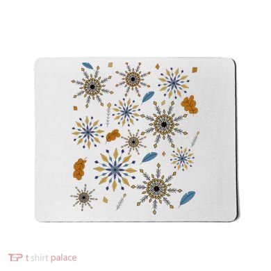Autumn Fall Inspired Design Falling Leaves Nature Bird Mousepad