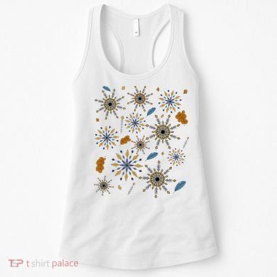 Autumn Fall Inspired Design Falling Leaves Nature Bird Women's Tank Top