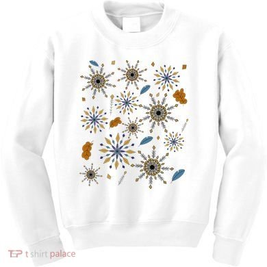 Autumn Fall Inspired Design Falling Leaves Nature Bird Kids Sweatshirt