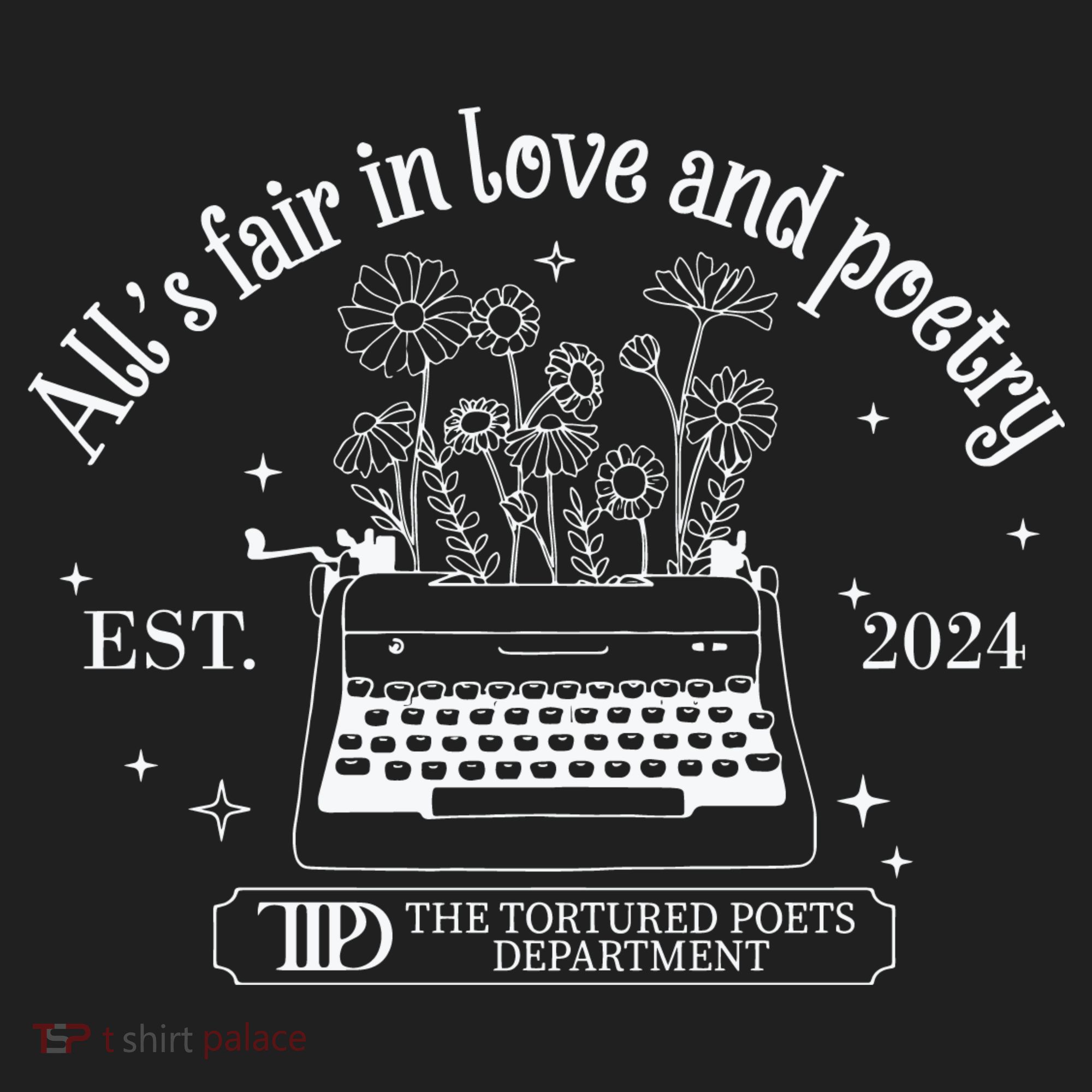 Alls Fair In Love And Poetry Est 2024 Ttpd Golf Towel