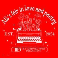 Alls Fair In Love And Poetry Est 2024 Ttpd Santa Hat thumb 1
